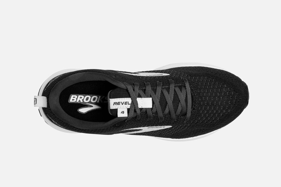 Brooks Revel 4 Road Running Shoes Mens - Black/Silver - FVSMA-8469